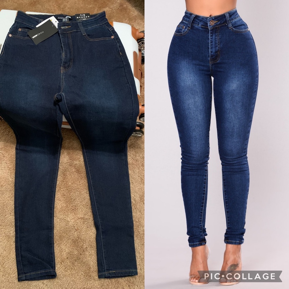 Dark wash denim jeans, size 7/8